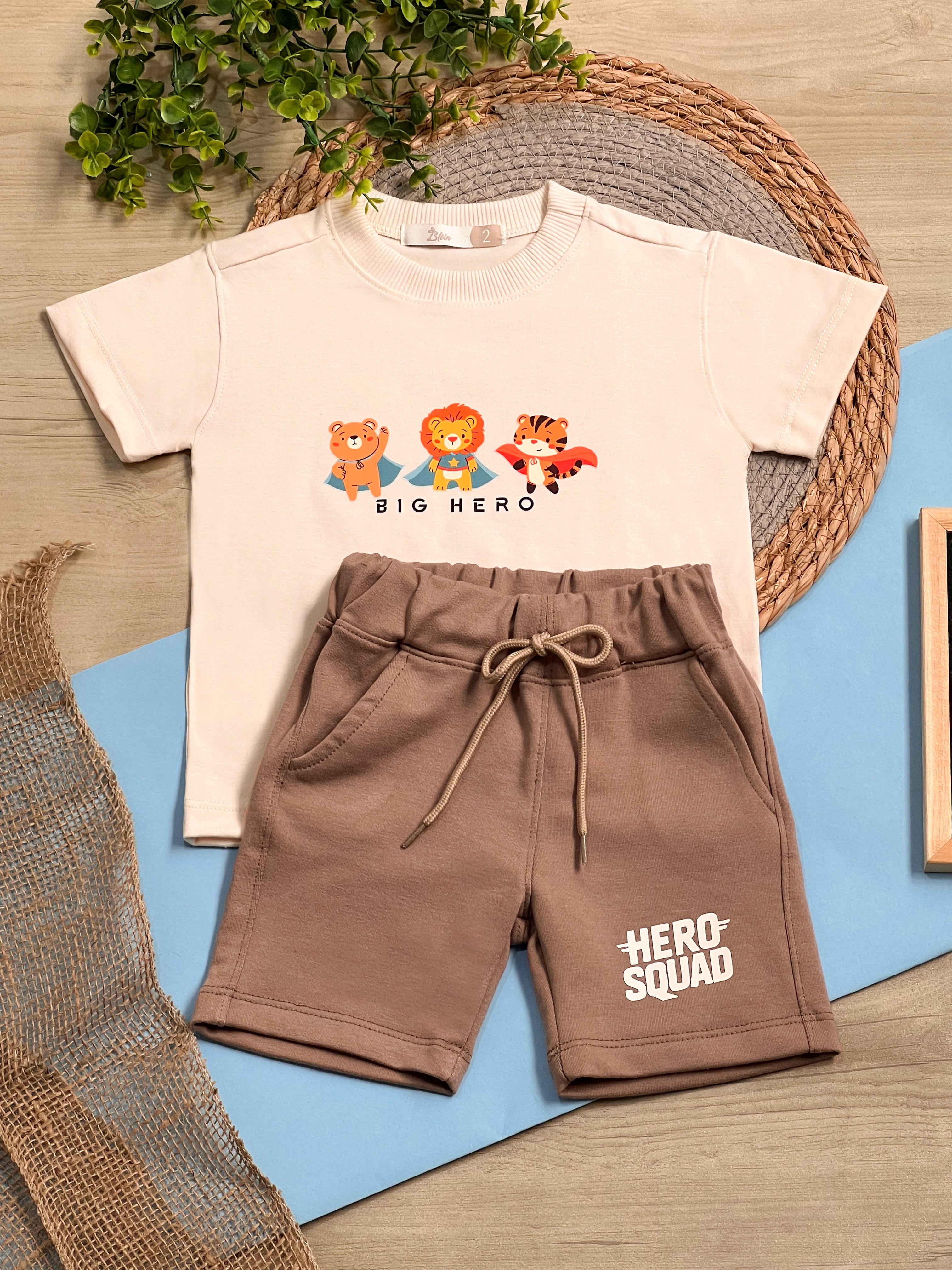Conjunto Bermuda Superheroes - Blein Cod.421896