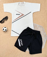 Conjunto niño deportivo estampado sport con bermuda